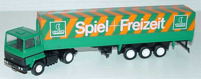 Herpa 9559 Ford Transcontinental tarpaulin semi-trailer 2/3, H0