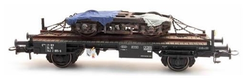 Artitec 20.316.03 Dutch Flatcar NS 21 84 943 2 895-6 loaded with bogie, H0