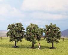 Noch 25513 3 Apple Trees, 4.5 cm