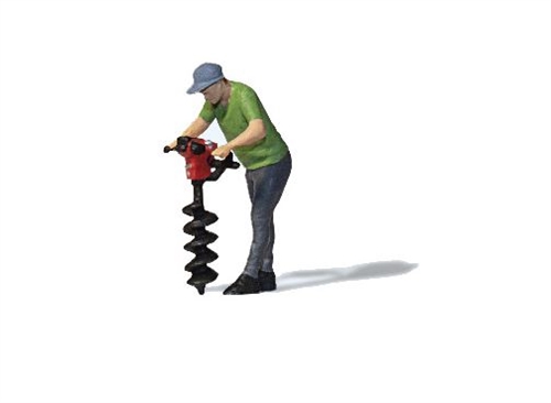 Preiser 28263 Man with Pile Drill, H0