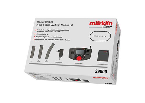 Märklin 29000 Mobilstation 2 med tilslutningsboks og trafo, samt skinneoval, H0, NYHED 2016