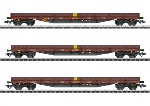Märklin 47162 Set consisting of three four-axle low-floor wagons, COMING NEW 2026