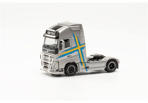 Herpa 315289-003 Volvo FH 16 Gl. XL 2020 truck with lamp bracket and impact protection, silver metallic, H0