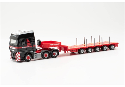 Herpa 316934 MAN TGX GX 6x2 semi-low loader semi-trailer "Mammoet" (Netherlands/Utrecht)