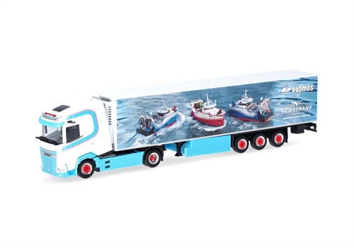 Herpa 317955 DAF XG+ refrigerated semi-trailer "Vebatrans" (Netherlands/Urk), H0