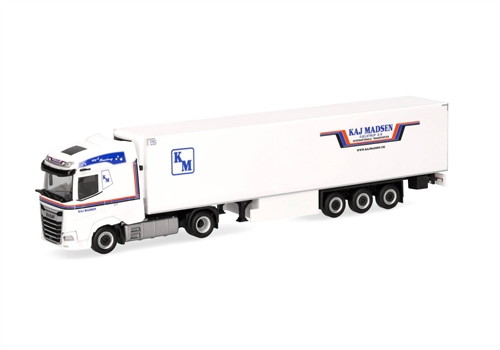Herpa 318037 DAF XG refrigerated trailer "Kaj Madsen" (Denmark / Kolding)), H0