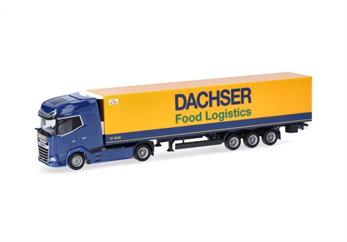 Herpa 318099 DAF XG+ curtain side trailer "Dachser Intelligent Logistics" (Bavaria/Kempten), H0