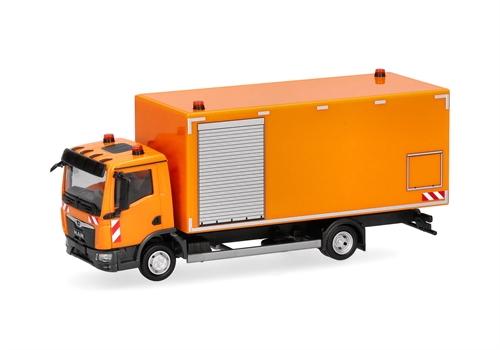 Herpa 320931 MAN TGL CC box truck "road cleaning" H0