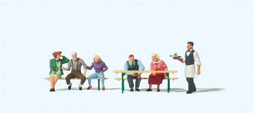 Preiser 10782 Vinfestival, seks figurer, H0