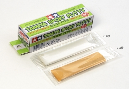 Tamiya 87143 Epoxy Putty Quick Dry, 100 gr