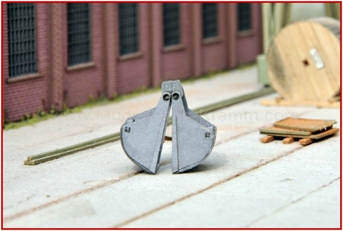 Joswood 40025 Grab Bucket, Single, LaserCut Construction Kit, H0