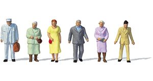 Preiser 14090 Pedestrians, six figures, H0