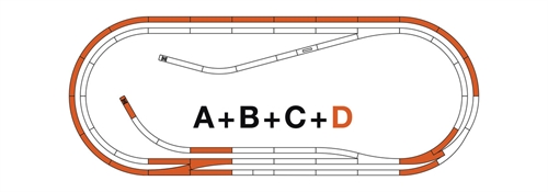 Roco 42022 ROCO LINE Track set D (Track with ballast).