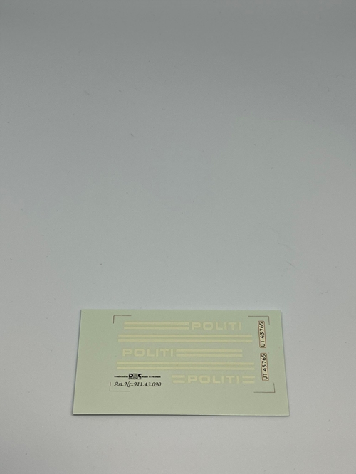 DMC Decals DP 112-090 Police 1:43
