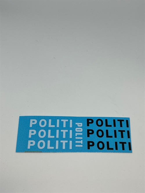 DMC Decals 24-23 Police-DK White/Black