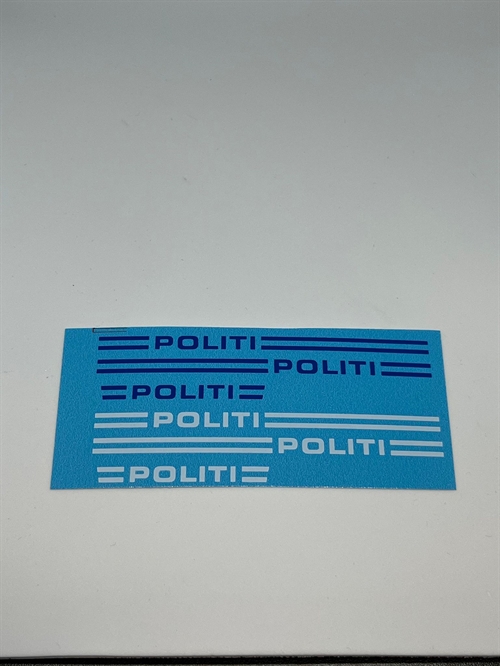 DMC Decals 24-20 Police-DK Blue/white
