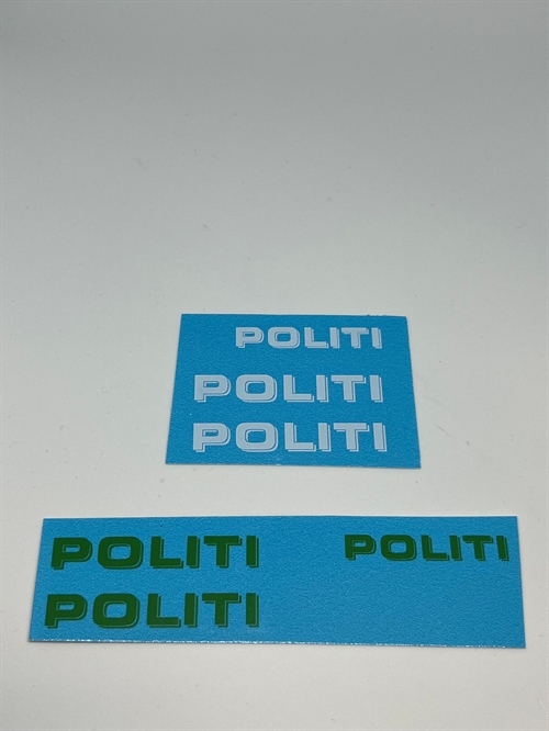 DMC Decals 24-22 Police-DK White/Green