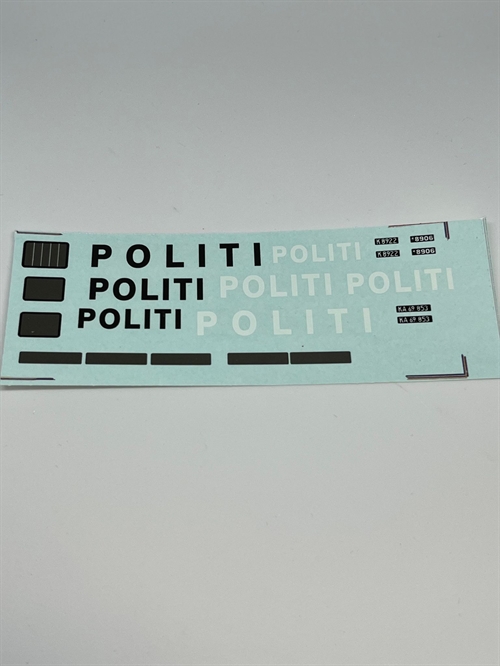 DMC Stickers DP 112-115 Police 1:43