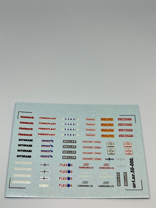 DMC Decals 50-008 Manufacturers of trailers etc.