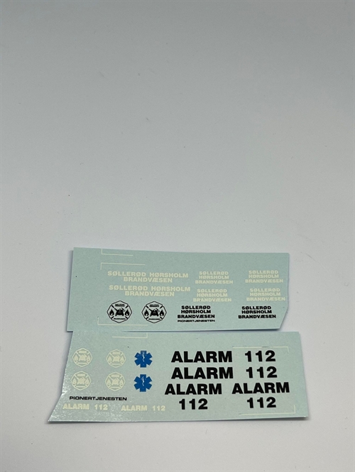 DMC Decals DP 112-132 Søllerød Hørsholm Fire Department 1:43