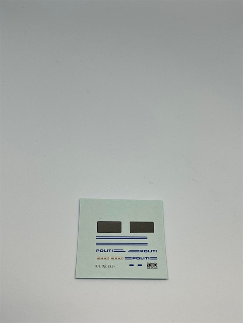 DMC Decals FB046 Police 1/87