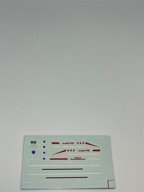DMC Decals FB024 Roskilde Rescue Service 1/87