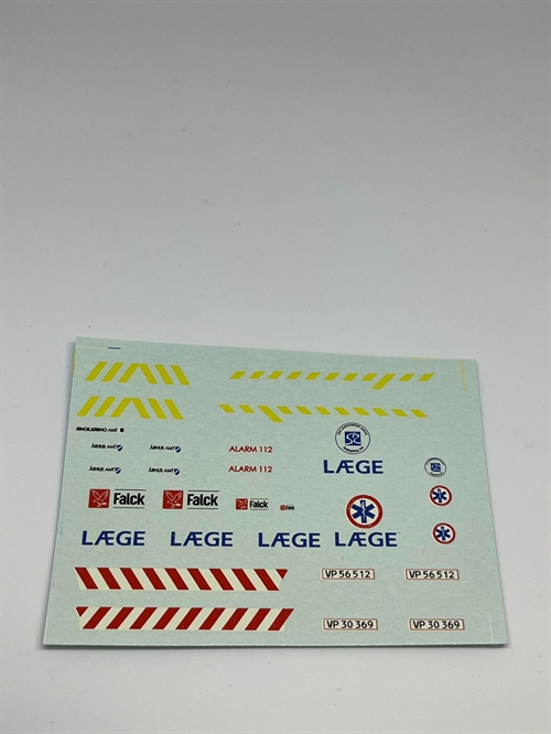 DMC Decals DP 112-128 Doctor/Falck Aarhus County 1:43
