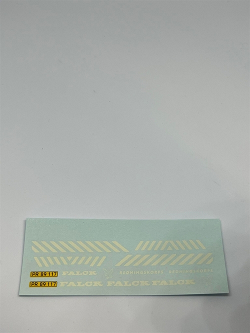 DMC Decals DP 112-075 Falck, yellow license plates 1:43