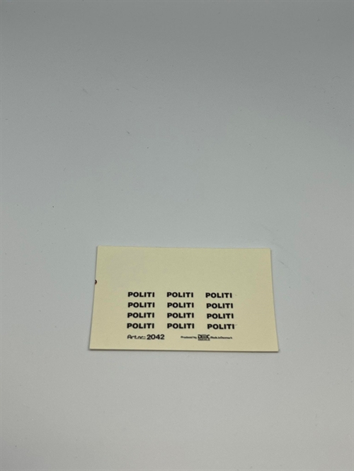 DMC Decals FB043 Police gl. black 1/87