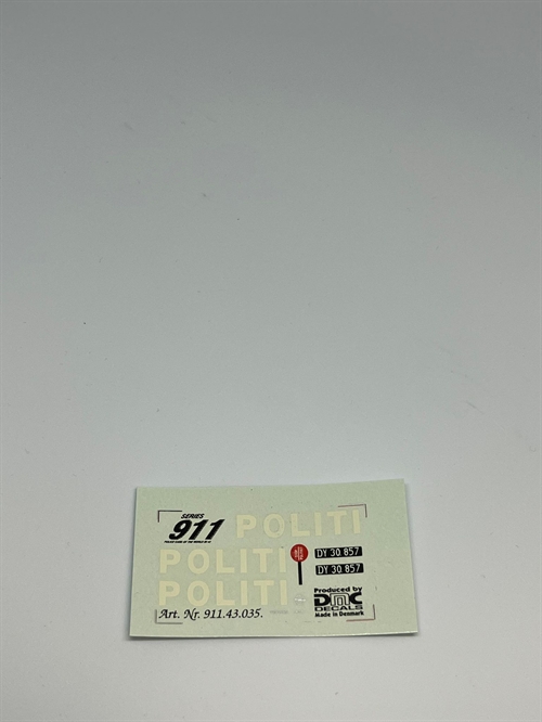 DMC Decals DP 112-035 Police 1:43