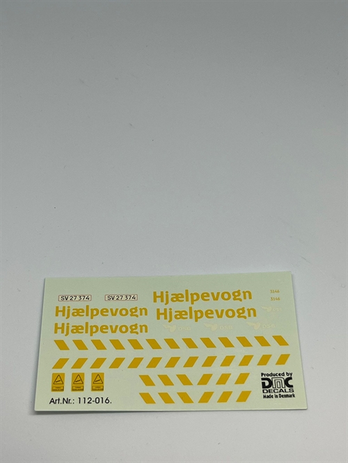 DMC Decals DP 112-016 DSB Emergency Vehicle 1:43