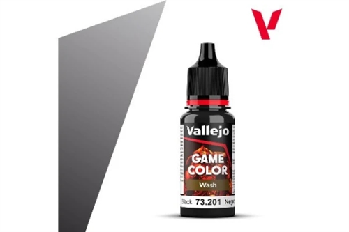 Vallejo 73201 Game Color Wash black 18ml (88)