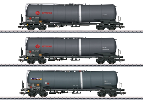 Märklin 47551 3-piece tank car set Zacns, COMING NEW 2026