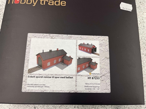 Hobbytrade 87253 Single Track Depot for Track with Ballast, H0
