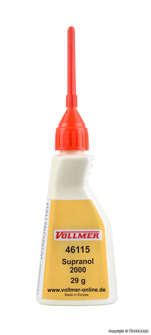 Vollmer 46115 Supranol 2000 glue, 33 ml