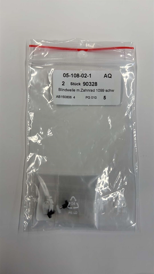 Roco 90328 Jack Axle with Gear 1099, Black - 1 Piece