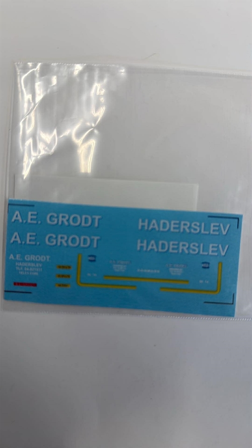 DMC Decals 87-196 A. E. Grodt, Haderslev, tank, 1/87