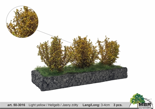 mbr 50-3016 Medium Bushes, Light Yellow, 3-4 cm High