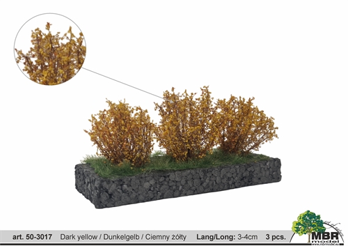 mbr 50-3017 Medium Bushes, Dark Yellow, 3-4 cm high