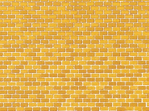 Auhagen 50506 Decorative cardboard, Brick, ochre, H0