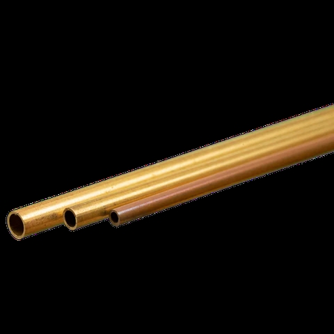 K&S Metal 5075 Brass Tube 3 Sizes 2.38mm 3.17mm 3.96mm Outer Dimensions