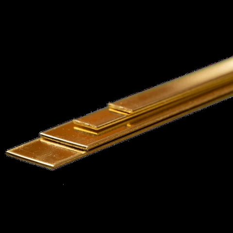 K&S Metal 5078 Brass Strip. 2 pcs. 0.032mm x ( 6.35mm & 12.7mm) x 304.8mm