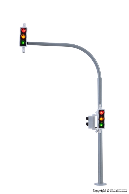 Viessmann 5094 Arc traffic light with pedestrian signal and LEDs, 2 pieces, H0