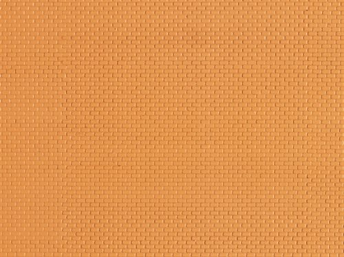 Auhagen 52413 Dekoplade, plastic, Murplade, gul, str. 100 x 200 mm H0/TT