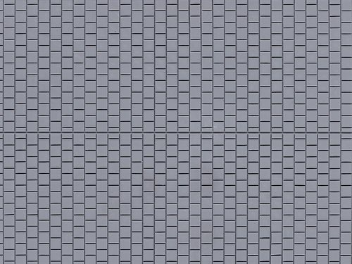 Auhagen 52423 Pavement, grey plastic, 100 x 200 mm