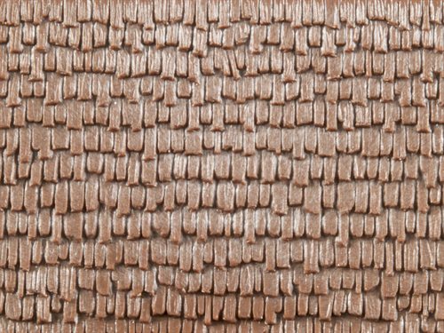 Auhagen 52428 Decorative Plate, Thatched Roof, Plastic, 100 x 200 mm