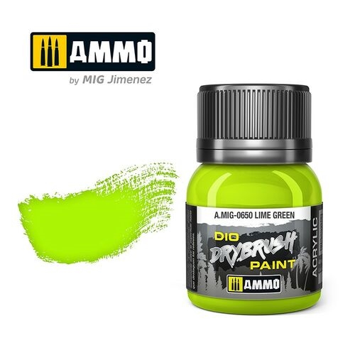 AMMO by Mig Jimenez A.MIG 00650 Lime Green, 40 ML