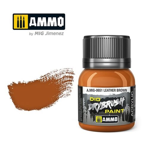 AMMO by Mig Jimenez A.MIG 0651 Leather Brown, 40 ML