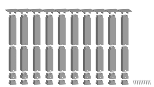 Noch 53942 easy TRACK® bridge pier assortment top layer, H0, TT, N