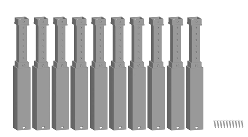 Noch 53943 easy TRACK® bridge pillar assortment height-adjustable, H0, TT, N